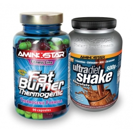 Fat Burner 90 cps + Ultra Diet Shake 500g ZDARMA